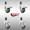Service Caster 3.5 Inch 316SS Thermoplastic Rubber 1-3/8 Inch Stem Caster Lock Brake SCC, 2PK SCC-SS316TTLEX20S3514-TPRB-2-S-2-138 - alternate 4